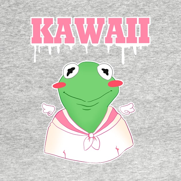 Kawaii kermit the frog by mamitheartist by MamiTheArtist